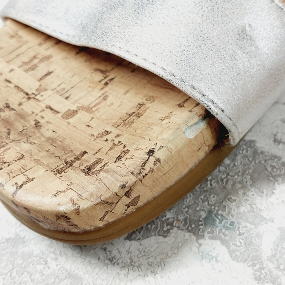 Life Stride Holiday Cork Silver Summer Sandal V341 - Picture 13 of 14